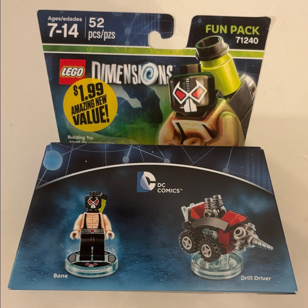 New! LEGO 71240 Dimensions Bane and Drill Driver Set